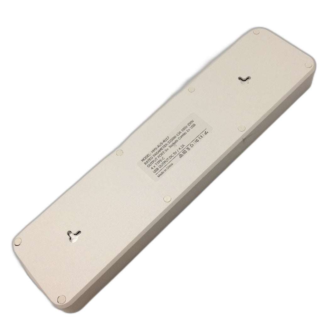 Billord Power Board With Individual Switch 5AC 4 USB C & 2 USB 2 Meter NEW