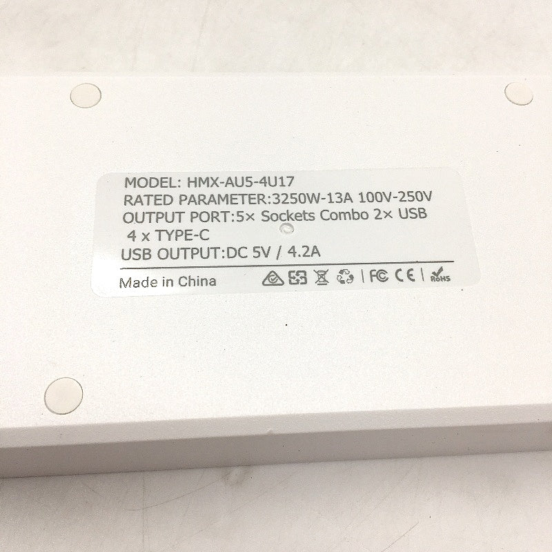 Billord Power Board With Individual Switch 5AC 4 USB C & 2 USB 2 Meter NEW