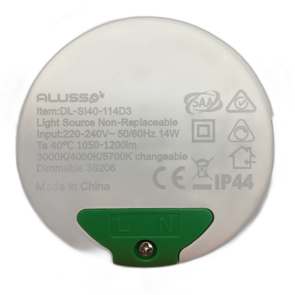 Alusso Set of 10 White 14W LED Downlight 120mm Cutout Dimmable IP44 NEW