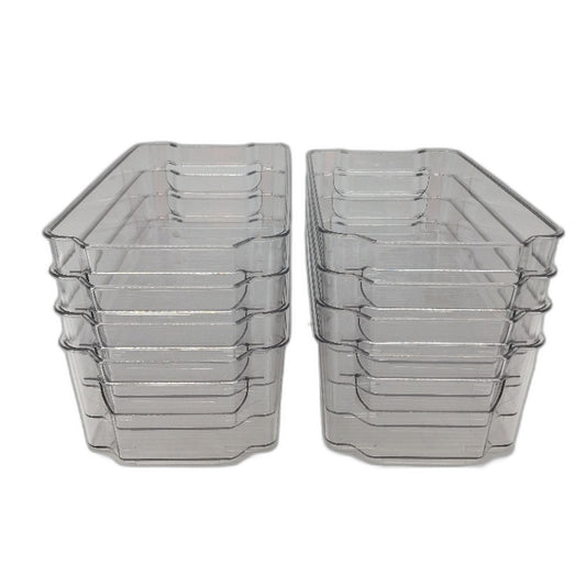 Yoogun Plastic Fridge Organiser Storage Bins Pack Of 8 Easy Storage NEW