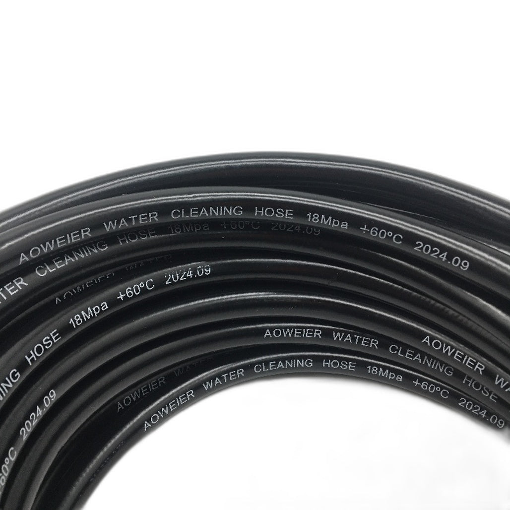 Aoweier Black Water Cleaning Hose 18 MPA +60C Wear & Abrasion Resistant