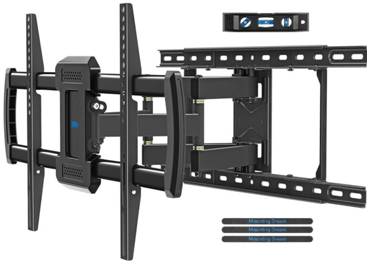 Mounting Dream Large TV Full Motion Wall Mount 42 To 75 Inch TV Black NEW