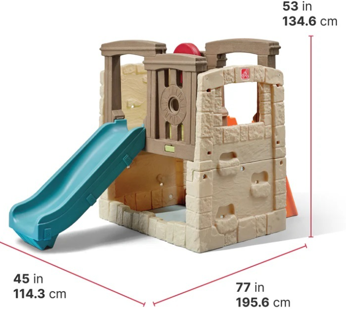 Step 2 Woodland Climber Kids Playground Rock Climbing Ladder Slide NEW