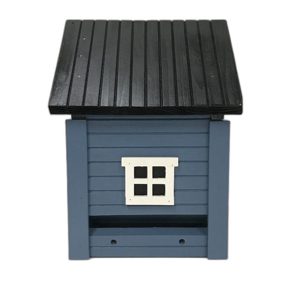 Wildlife Garden Blue Multiholk Bird Nesting Box & Bird Feeder Table NEW