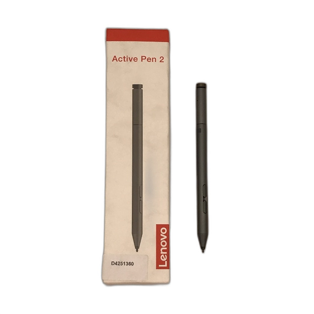 Lenovo Active Pen 2 Bluetooth Paper Like Writing Configurable Buttons Grey