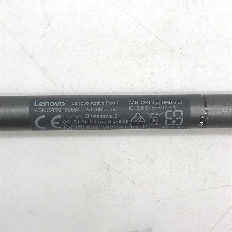 Lenovo Active Pen 2 Bluetooth Paper Like Writing Configurable Buttons Grey