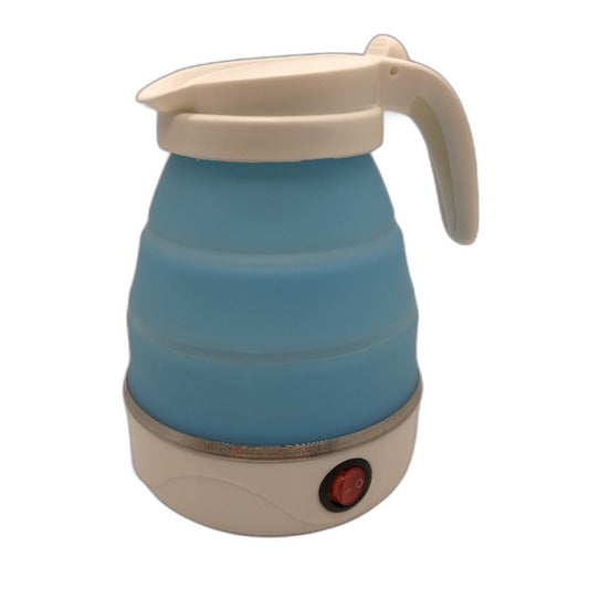 Stainless Steel Silicone Small 600ml Foldable Outdoor Electric Travel Kettle NEW
