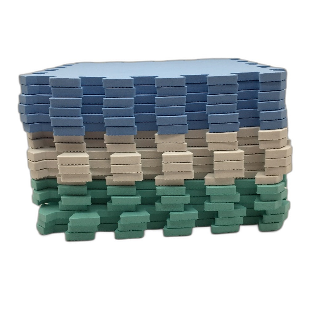 Soft Foam Interlocking Puzzle Kids Toddler Play Mats Floor Tiles 18 Pack NEW