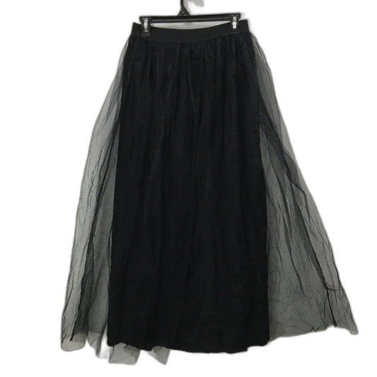 Wendy Tanic Black Maxi Lined Tulle Skirt With Elastic Waistband Womens Size XL