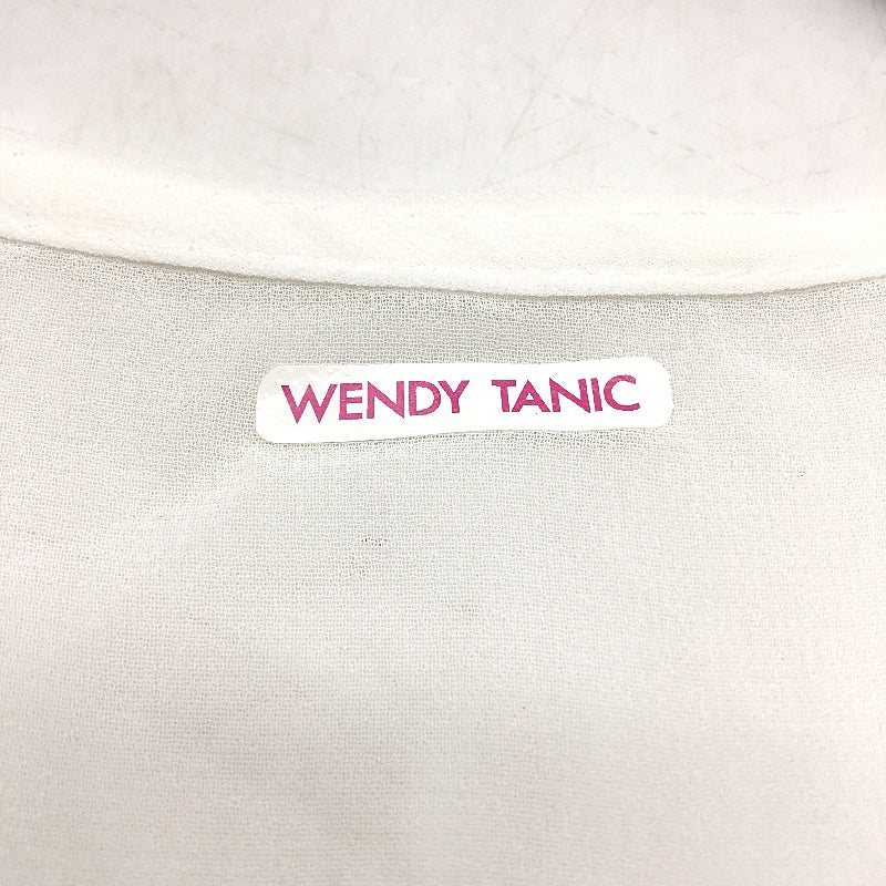 Wendy Tanic White V Neck Short Sleeve Chiffon Elastic Waistband Playsuit Womens Sz M