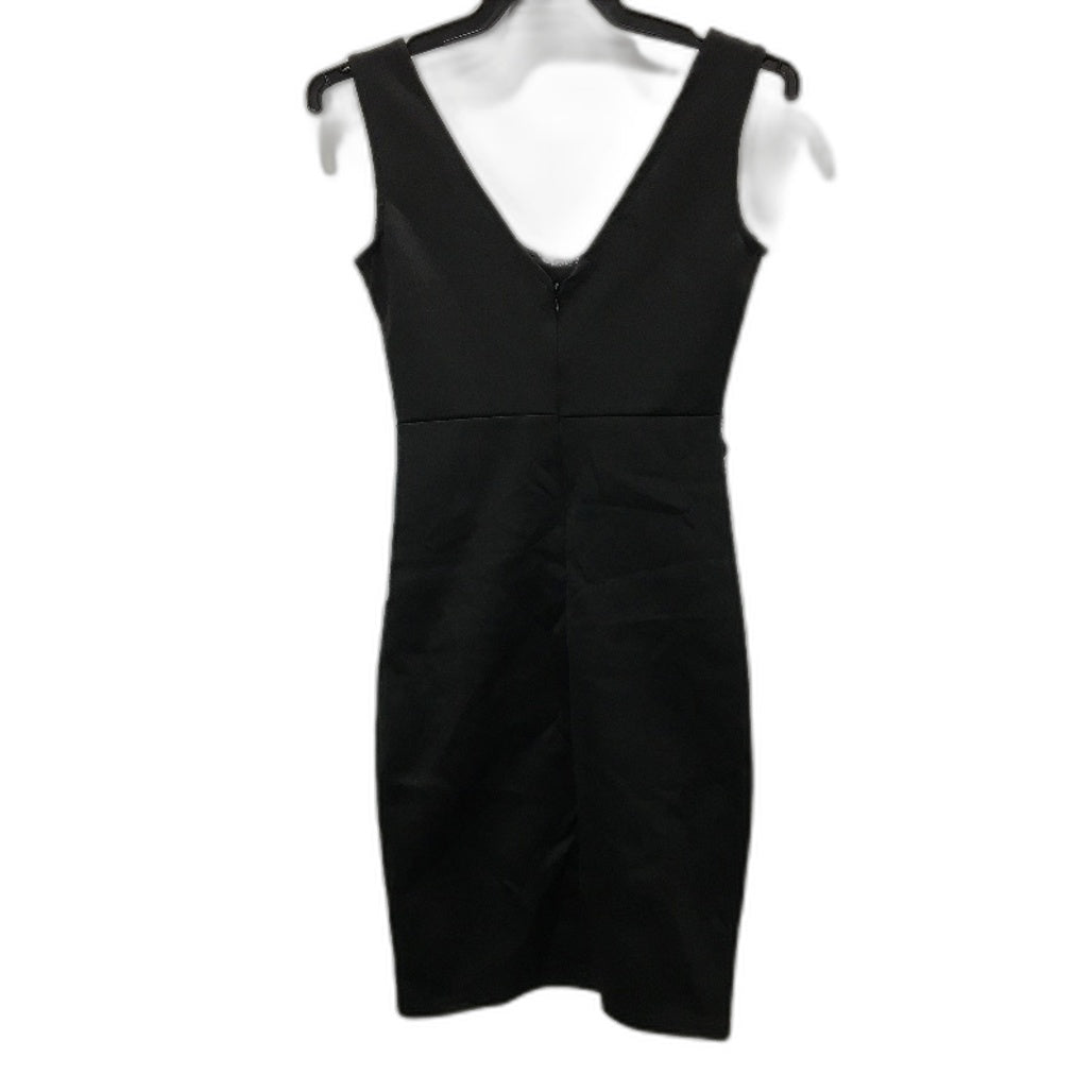Fashion Black & White Lace Embroidered Front Sleeveless Mini Dress Womens Size S