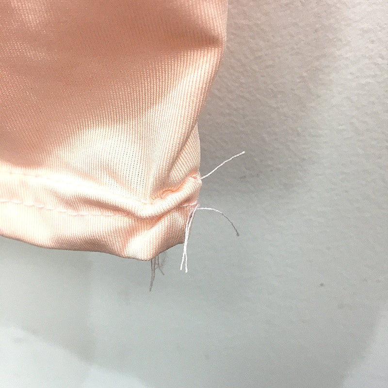 Wendy Tanic Peach Pink High Neck Long Sleeve Slim Mini Dress Womens Size L