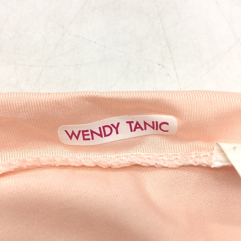 Wendy Tanic Peach Pink High Neck Long Sleeve Slim Mini Dress Womens Size L