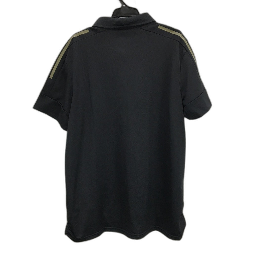 AFL Adidas Hawthorn Hawks Dark Grey Short Sleeve Polo Shirt Unisex Size 2XL NEW