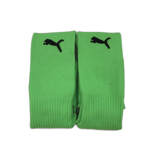 PUMA  2 Pack Fluro Green & Grey Striker Football High Sock Youth Sz US 3.5-6 NEW