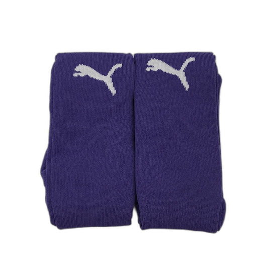 PUMA  2 Pack Violet & White Team II Football High Sock Youth Sz US 3.5-6 NEW