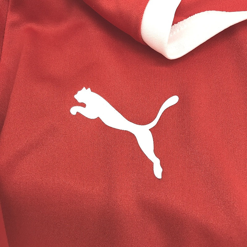 PUMA  LIGA  Jersey Red & White Short Sleeve Tshirt Training Top Mens Sz XS