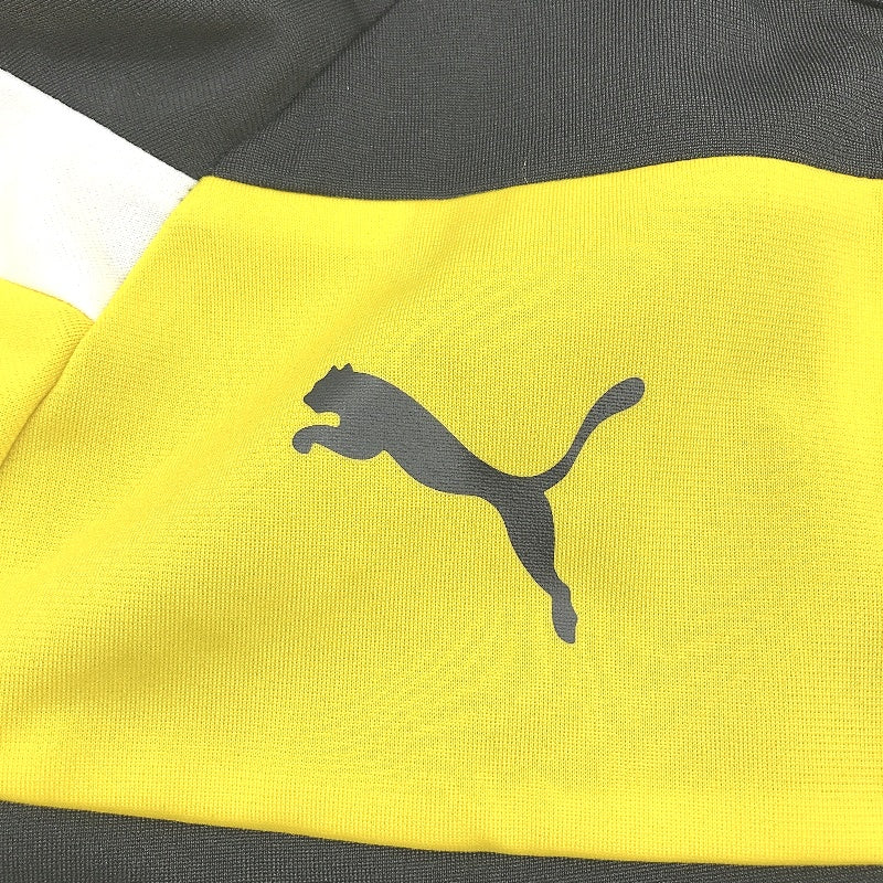 PUMA Junior Spirit II Black & Cyber Yellow Training Jacket Youth Size M NEW