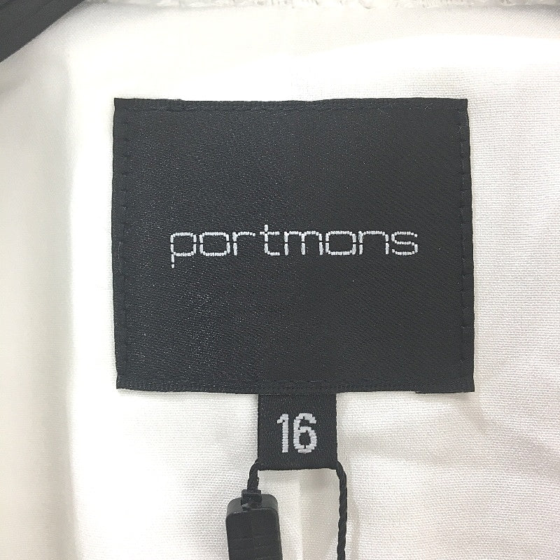 Portmans White Black Accent Knit Style Double Breasted Blazer Ladies Size 16 NEW