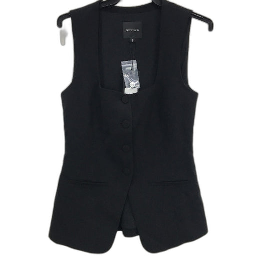 Portmans Black Button Up Fully Lined Soho South Vest Ladies Size 6 NEW