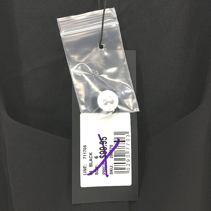 Portmans Black Button Up Fully Lined Soho South Vest Ladies Size 6 NEW