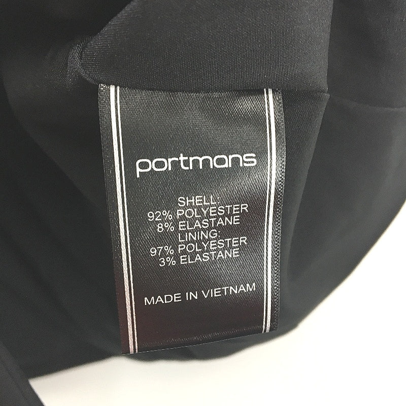 Portmans Black Button Up Fully Lined Soho South Vest Ladies Size 6 NEW