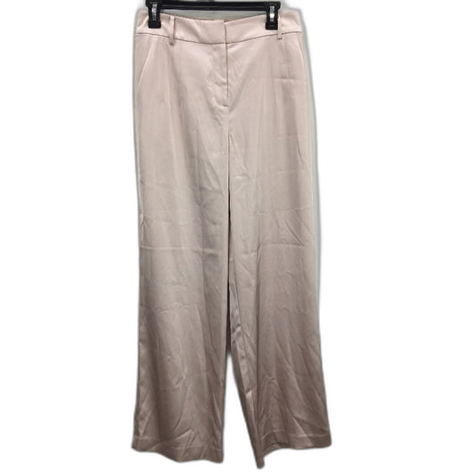 Portmans Chalk Beige Pink Sea Of Love Satin Pant Ladies Size 10 NEW