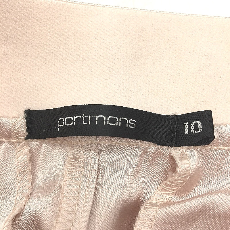 Portmans Chalk Beige Pink Sea Of Love Satin Pant Ladies Size 10 NEW