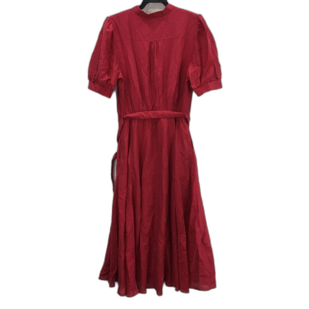 Portmans Wildberry Short Sleeve Talia Trim Insert Midi Dress Ladies Size 12 NEW