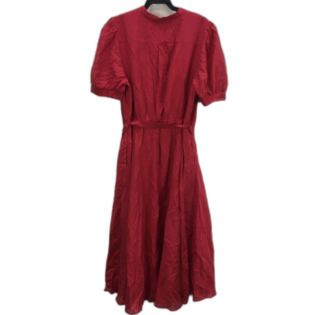 Portmans Wildberry Short Sleeve Talia Trim Insert Midi Dress Ladies Size 16 NEW