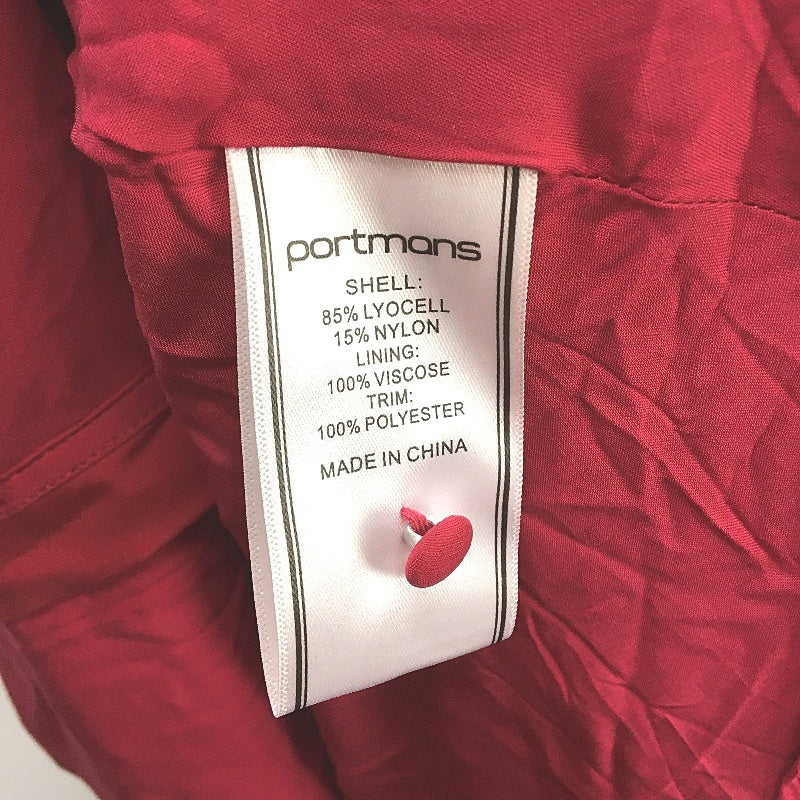 Portmans Wildberry Short Sleeve Talia Trim Insert Midi Dress Ladies Size 16 NEW