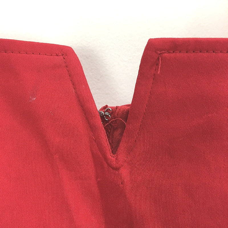 Portmans Poppy Red Cotton Fifi Belted Fit & Flare Midi Dress Ladies Size 16 NEW