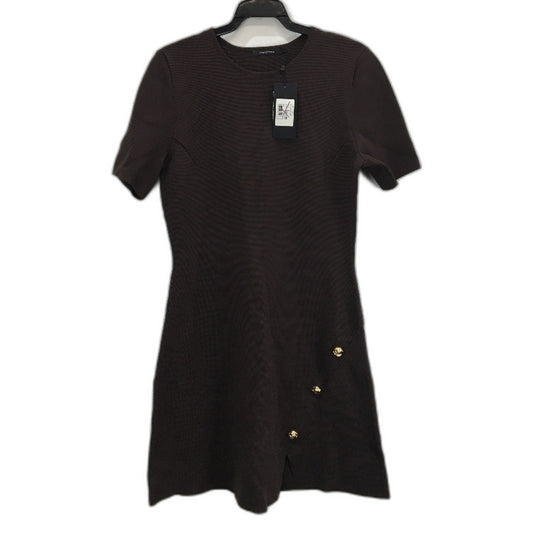 Portmans Mohoganny Brown Riley Curved Milano Mini Dress Ladies Size M NEW