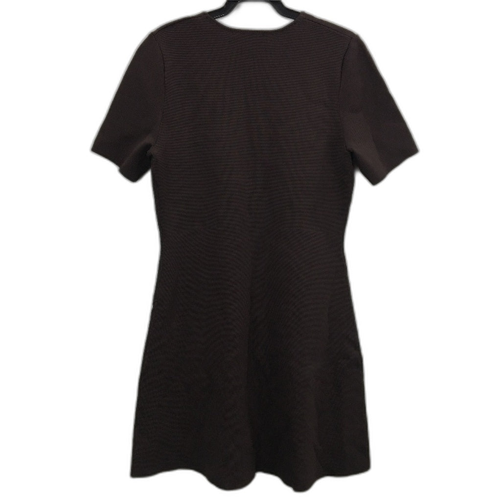 Portmans Mohoganny Brown Riley Curved Milano Mini Dress Ladies Size M NEW