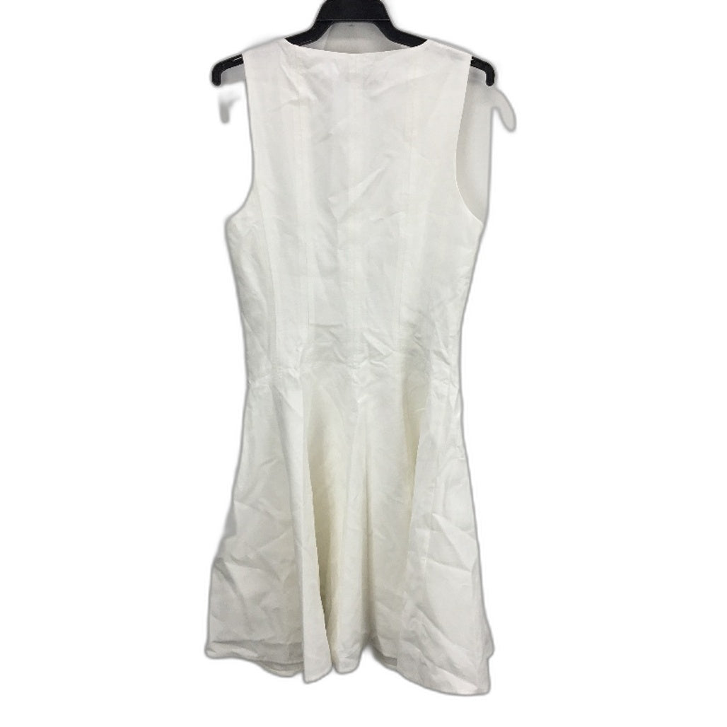 Portmans White Button Up Fit & Flare Midi Dress Ladies Size 10 NEW