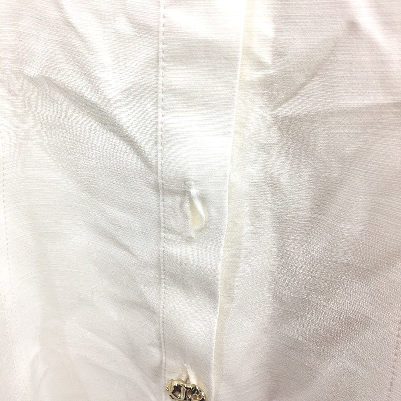 Portmans White Button Up Fit & Flare Midi Dress Ladies Size 10 NEW