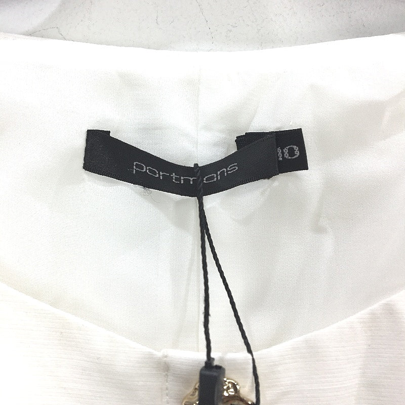 Portmans White Button Up Fit & Flare Midi Dress Ladies Size 10 NEW