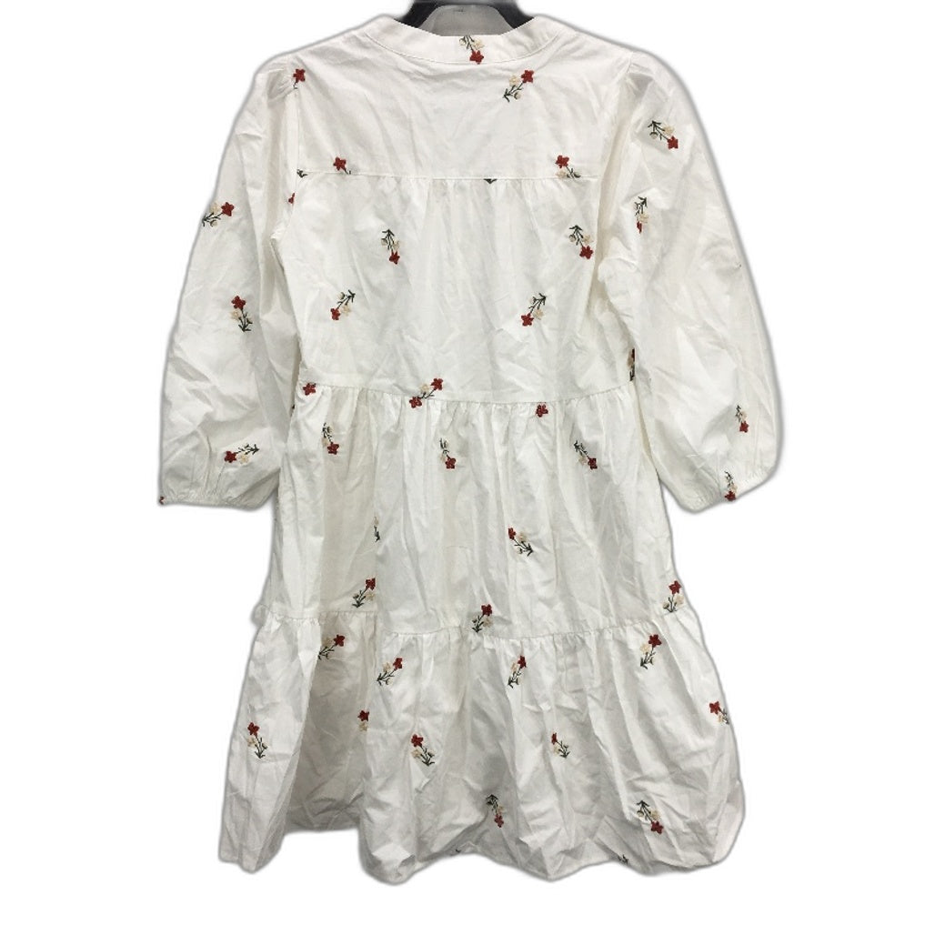 Portmans White 100% Cotton Ellie Embroidered Shirt Dress Ladies Size 8 NEW