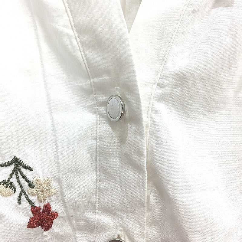 Portmans White 100% Cotton Ellie Embroidered Shirt Dress Ladies Size 8 NEW