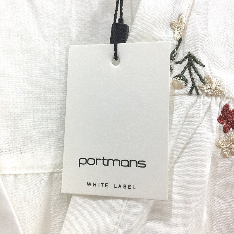Portmans White 100% Cotton Ellie Embroidered Shirt Dress Ladies Size 8 NEW