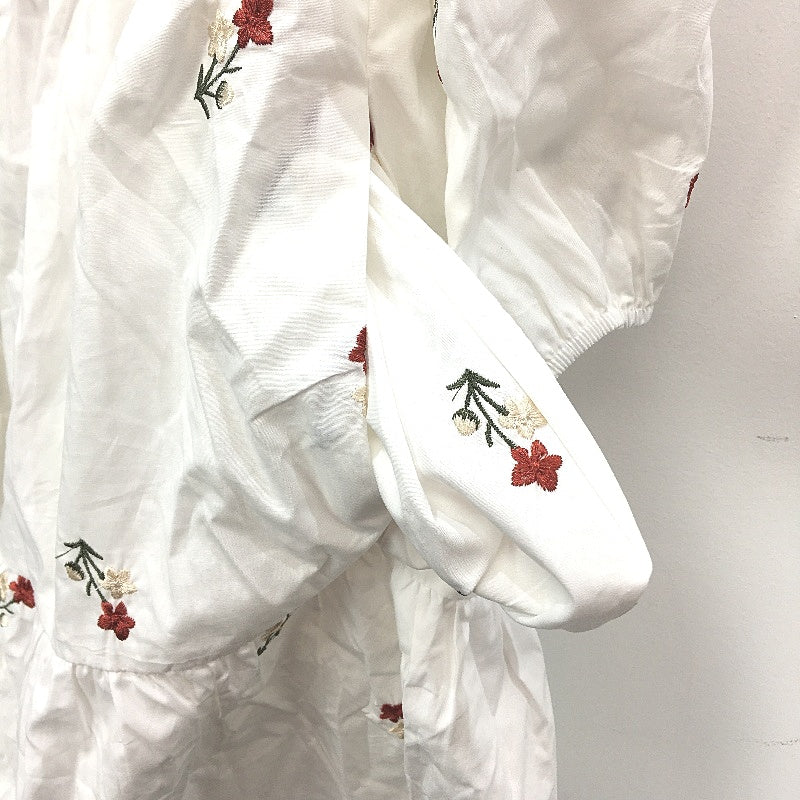 Portmans White 100% Cotton Ellie Embroidered Shirt Dress Ladies Size 8 NEW