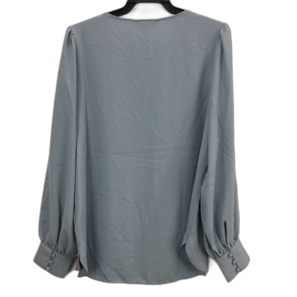 Portmans Dusty Blue Seattle Long Sleeve Shell Top Ladies Size 10 NEW