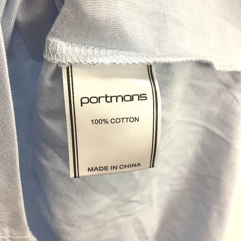 Portmans Cool Blue 100% Cotton Capri Emellished T-Shirt Top Ladies Size M NEW
