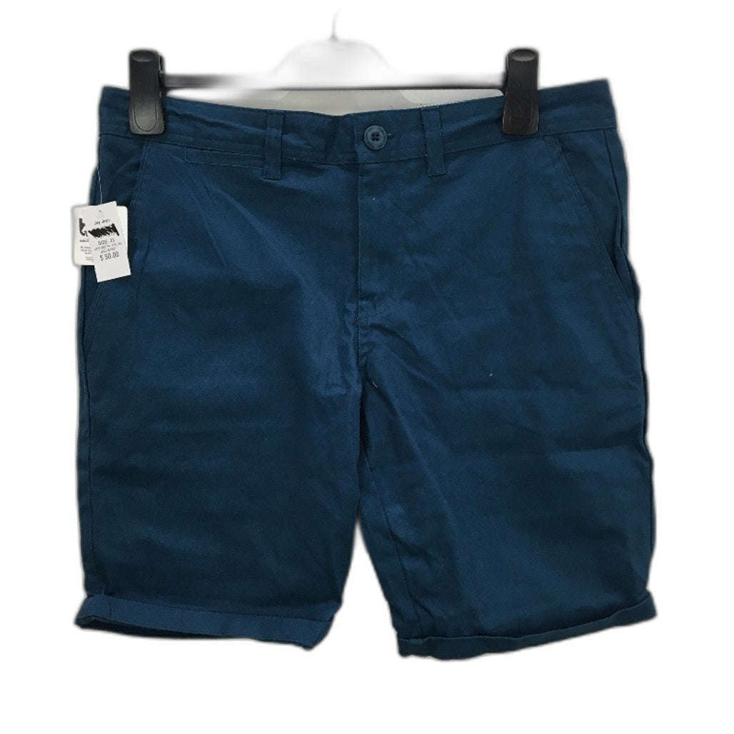 Jay Jays Petrol Blue Cotton Blend Chino Shorts Mens Size 33 NEW