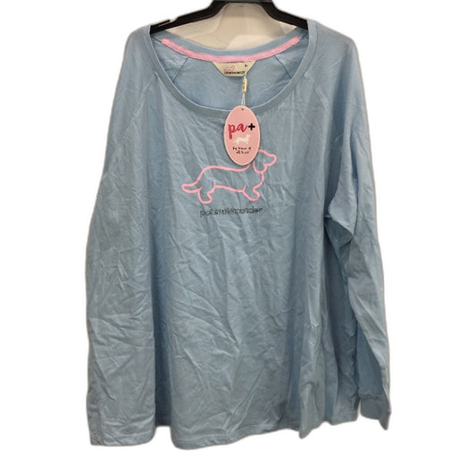 Peter Alexander Blue 100% Cotton Plus Classic Penny Sleep Tee Ladies Sz 3XL NEW