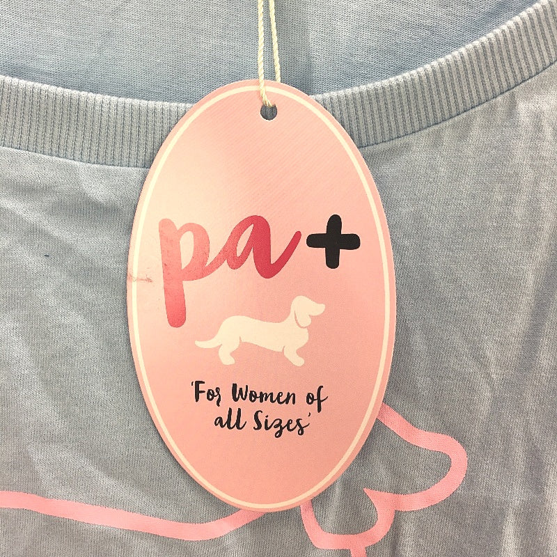 Peter Alexander Blue 100% Cotton Plus Classic Penny Sleep Tee Ladies Sz 3XL NEW