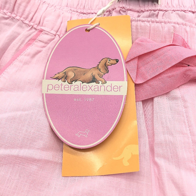 Peter Alexander Pink 100% Cotton Pink Cropped Length PJ Pants Ladies Sz S NEW
