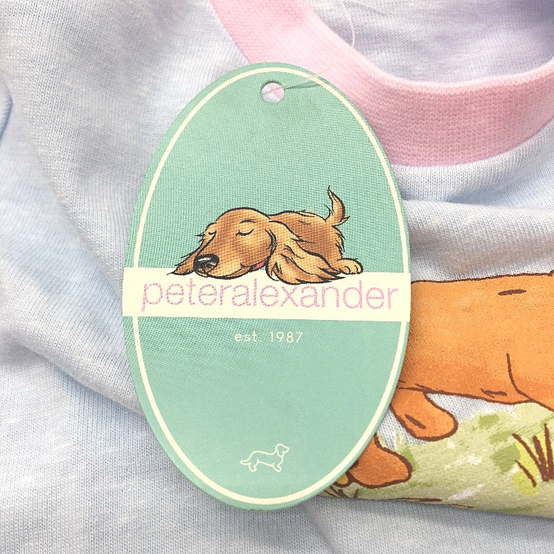 Peter Alexander Blue Cotton Blend Vintage Penny PJ Set  JNR Girls Size 2 NEW