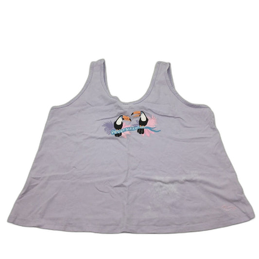 Peter Alexander Lilac 100% Cotton Tank Sleep Top Ladies Size L NEW