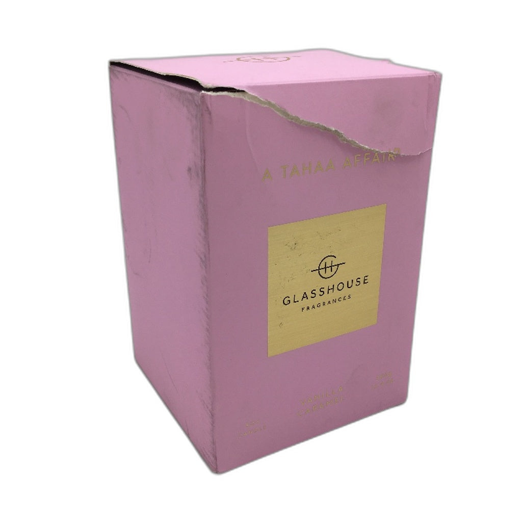 Glasshouse Fragrances Vanilla Caramel A Tahaa Affair Soy Candle Jar NEW